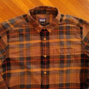 Patagonia 100% Cotton Plaid Long Sleeve Shirt L